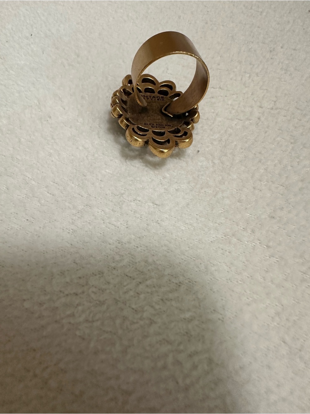 Alex and Ani blue and gold ring - Picture 2 of 2